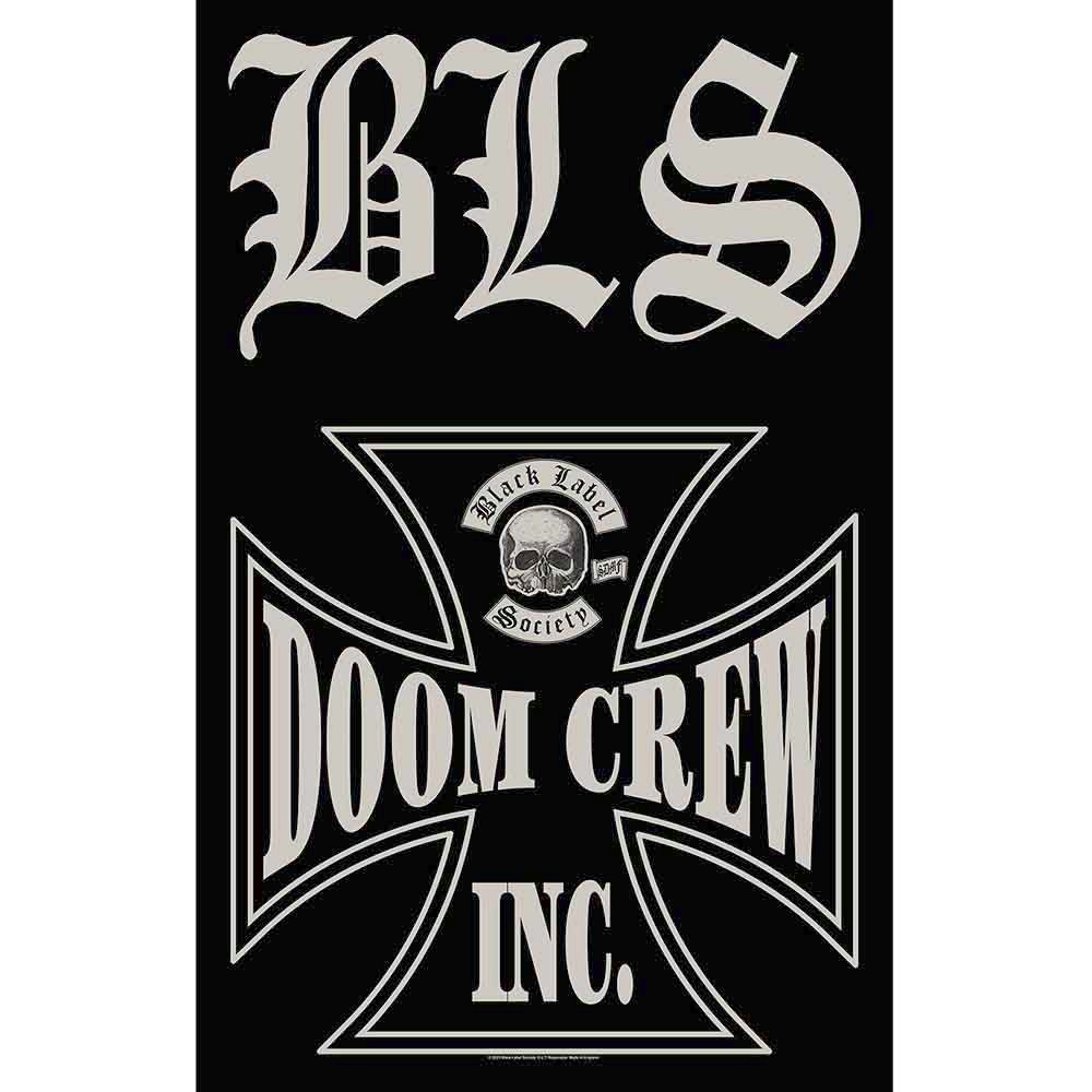Black Label Society - Doom Crew Textile Poster - Black